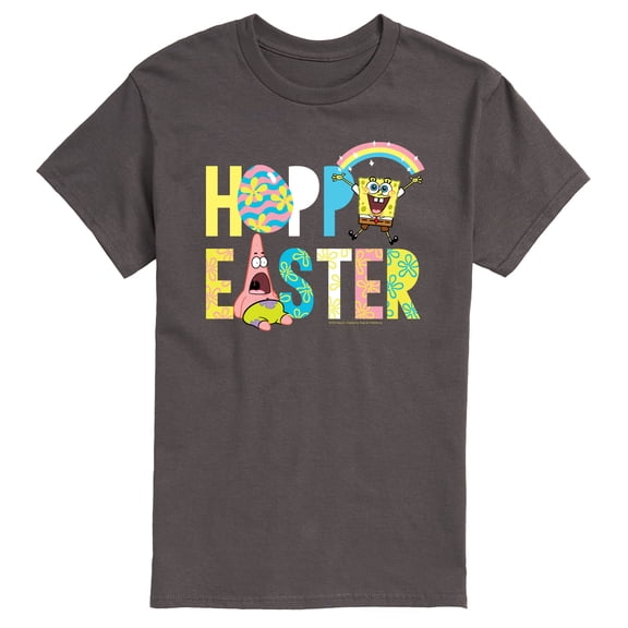 SpongeBob Squarepants - Hoppy Easter Patrick and Spongebob - Men's Short Sleeve Graphic T-Shirt