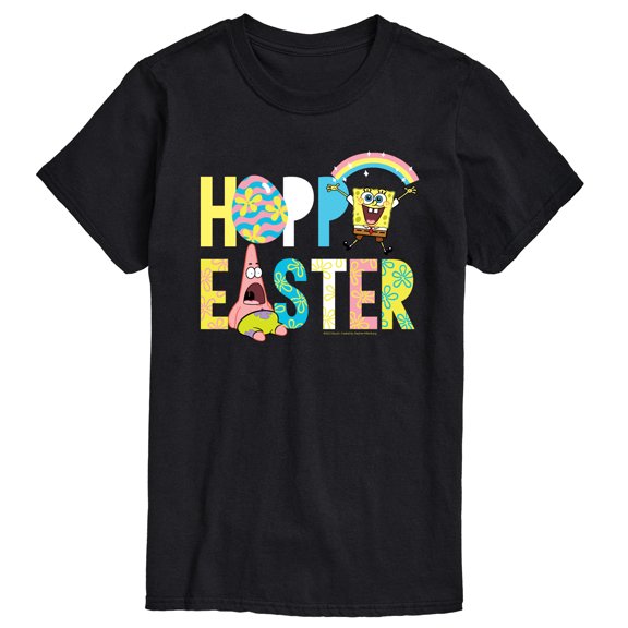 SpongeBob Squarepants - Hoppy Easter Patrick and Spongebob - Men's Short Sleeve Graphic T-Shirt