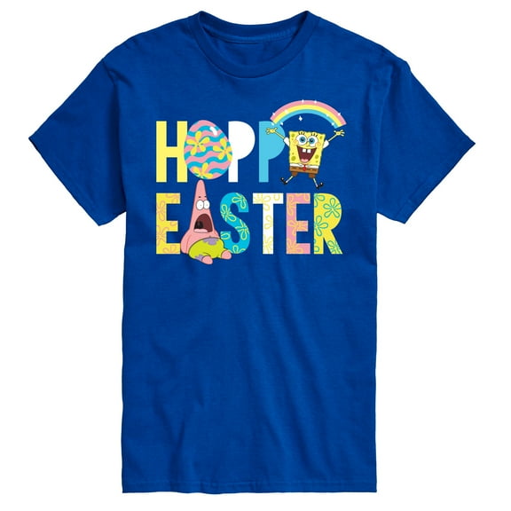 SpongeBob Squarepants - Hoppy Easter Patrick and Spongebob - Men's Short Sleeve Graphic T-Shirt