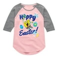thumbnail image 1 of SpongeBob Squarepants - Hoppy Easter - Toddler And Youth Girls Raglan Graphic T-Shirt, 1 of 5