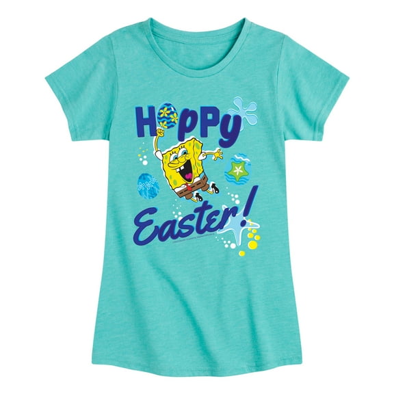 SpongeBob Squarepants - Hoppy Easter - Toddler And Youth Girls Short Sleeve Graphic T-Shirt