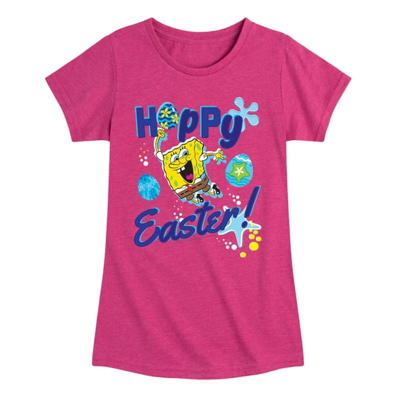 SpongeBob Squarepants - Hoppy Easter - Toddler And Youth Girls Short Sleeve Graphic T-Shirt