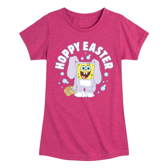 SpongeBob Squarepants -  Hoppy Easter - Toddler And Youth Girls Short Sleeve Graphic T-Shirt