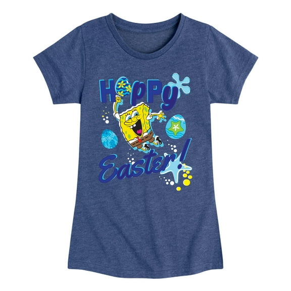 SpongeBob Squarepants - Hoppy Easter - Toddler And Youth Girls Short Sleeve Graphic T-Shirt