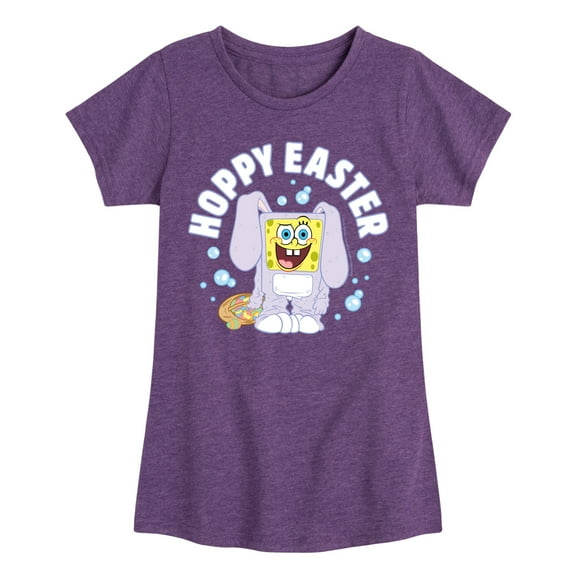SpongeBob Squarepants -  Hoppy Easter - Toddler And Youth Girls Short Sleeve Graphic T-Shirt
