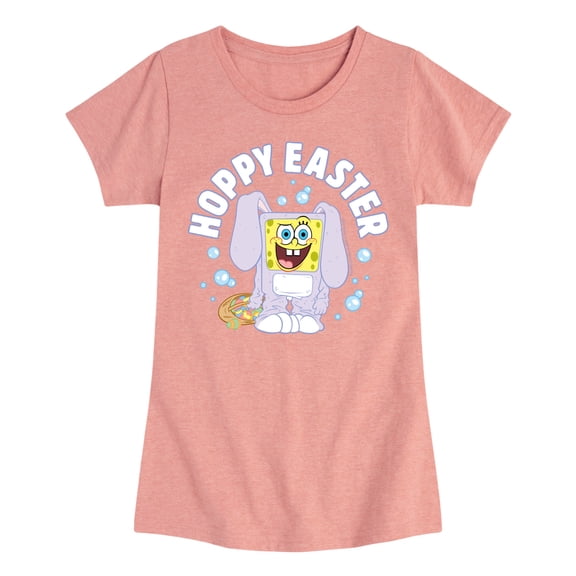 SpongeBob Squarepants -  Hoppy Easter - Toddler And Youth Girls Short Sleeve Graphic T-Shirt