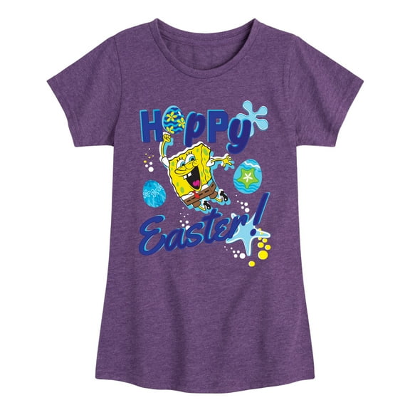 SpongeBob Squarepants - Hoppy Easter - Toddler And Youth Girls Short Sleeve Graphic T-Shirt