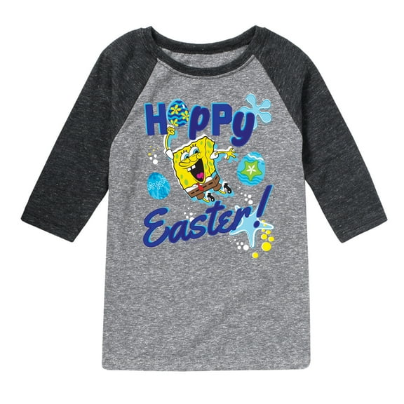 SpongeBob Squarepants - Hoppy Easter - Toddler And Youth Raglan Graphic T-Shirt