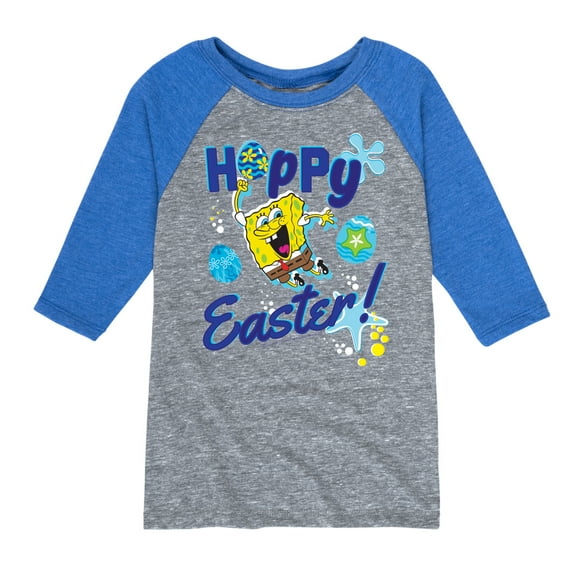 SpongeBob Squarepants - Hoppy Easter - Toddler And Youth Raglan Graphic T-Shirt