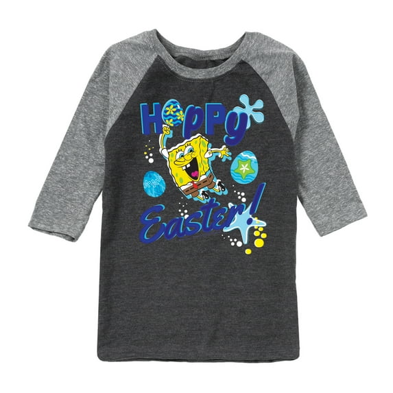 SpongeBob Squarepants - Hoppy Easter - Toddler And Youth Raglan Graphic T-Shirt