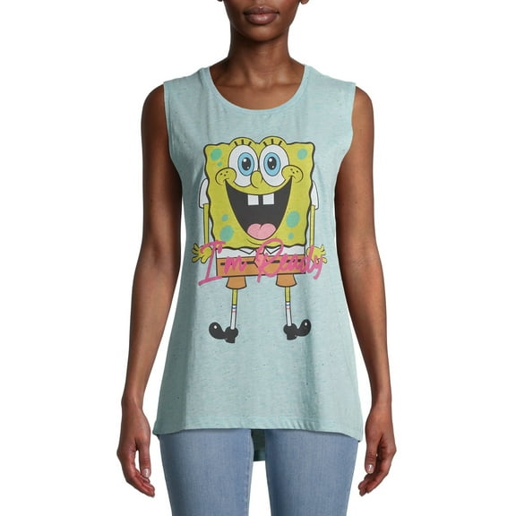 SpongeBob Squarepants Juniors' Speckle Tank Top