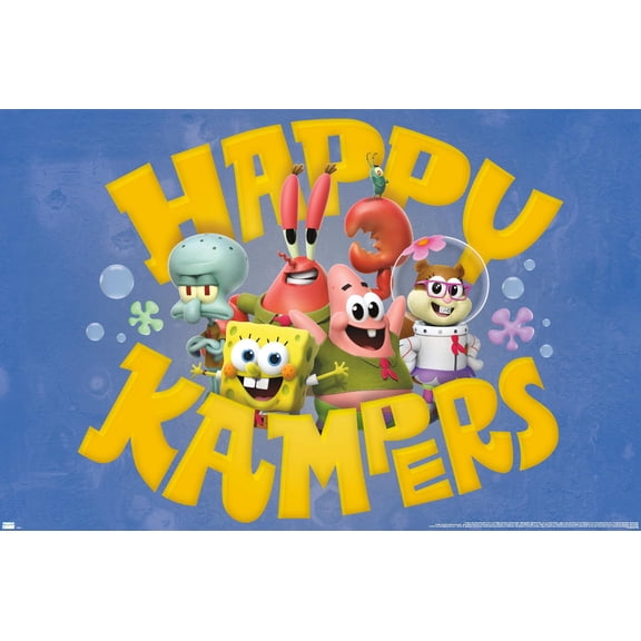 SpongeBob Squarepants : Kamp Koral - Happy Kampers Wall Poster, 14.725" x 22.375"