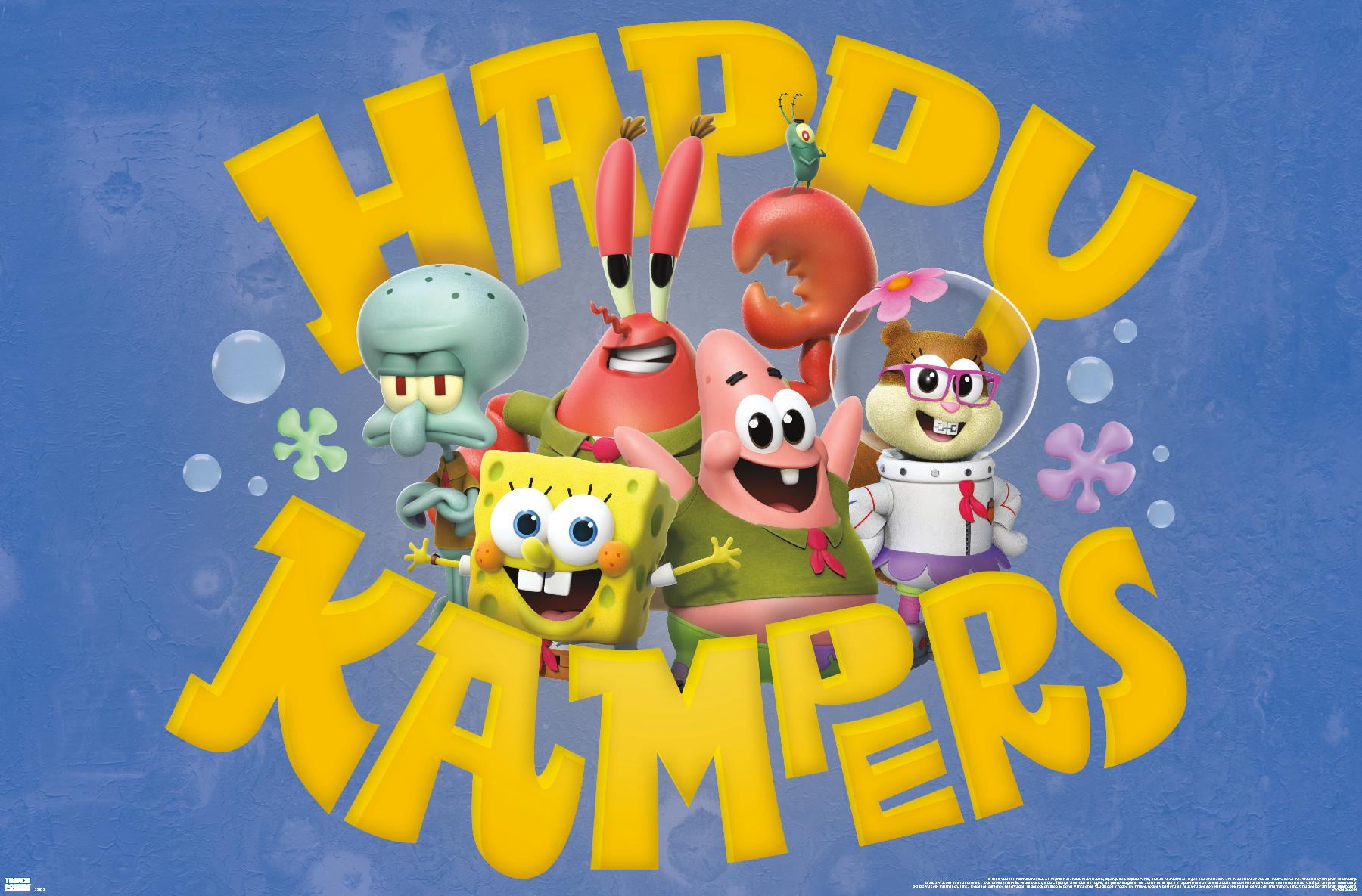 SpongeBob Squarepants Kamp Koral Happy Kampers Wall Poster, 22.375