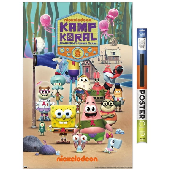 SpongeBob Squarepants : Kamp Koral - Key Art Wall Poster, 22.375" x 34"