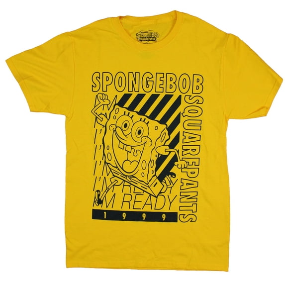 SpongeBob Squarepants Mens T-Shirt - 1999 Rushing I'm Ready Bob Image (2X-Large)