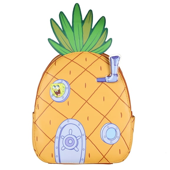 SpongeBob Squarepants Mini Backpack Pineapple Bikini Bottom 3D Design Purse Bag 11"