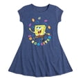 thumbnail image 1 of SpongeBob Squarepants - So Eggcited - Toddler And Youth Girls Fit And Flare Dress, 1 of 5