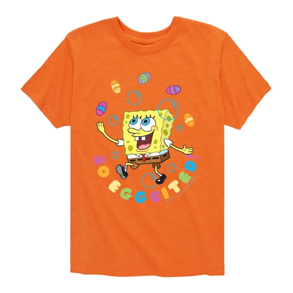 SpongeBob Squarepants - So Eggcited - Toddler And Youth Short Sleeve Graphic T-Shirt