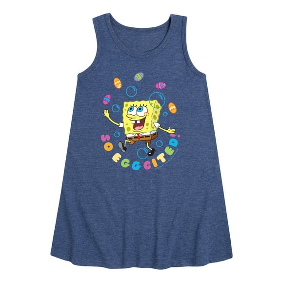SpongeBob Squarepants - So Eggcited - Toddler and Youth Girls A-line Dress