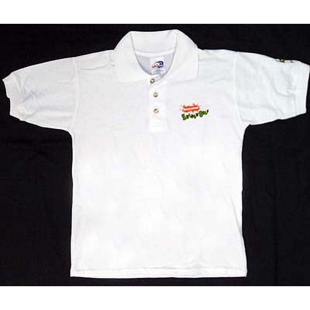 SpongeBob Squarepants Swing N' Golf White Golf Shirt Size Youth Medium