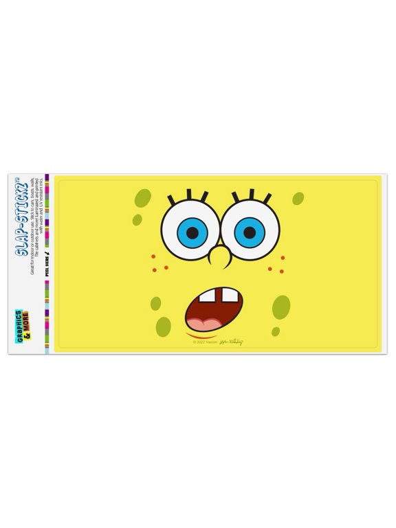 SpongeBob Surprise Face Automotive Car Window Locker Bumper Sticker