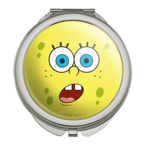 SpongeBob Surprise Face Compact Travel Purse Handbag Makeup Mirror