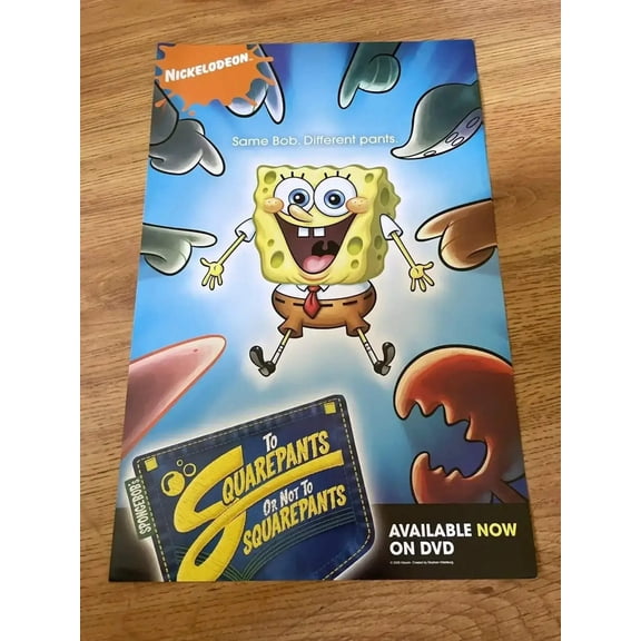 SpongeBob To SquarePants Not To SquarePants 2009 SDCC mini poster