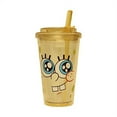 thumbnail image 1 of SpongeBob Tongue 16oz Plastic Flip Straw Cold Cup, 1 of 1