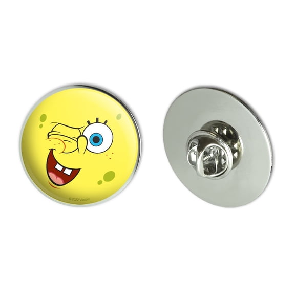 SpongeBob Winking Face Metal 1.1" Tie Tack Hat Lapel Pin Pinback