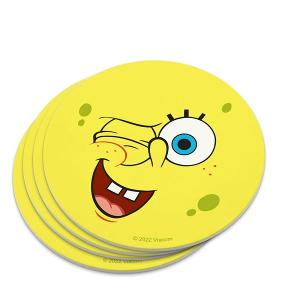 SpongeBob Winking Face Novelty Coaster Set