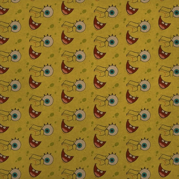SpongeBob Winking Face Premium Kraft Roll Gift Wrap Wrapping Paper