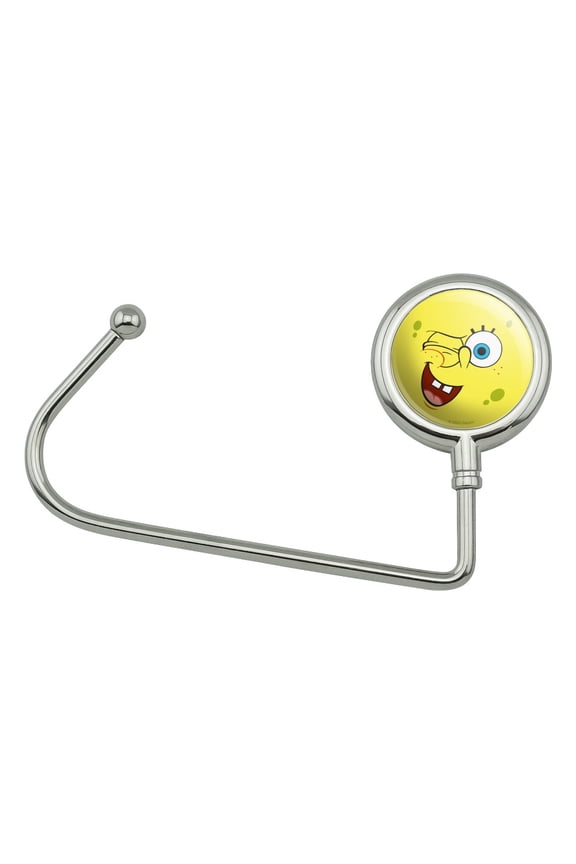 SpongeBob Winking Face Purse Bag Hanger Holder Hook