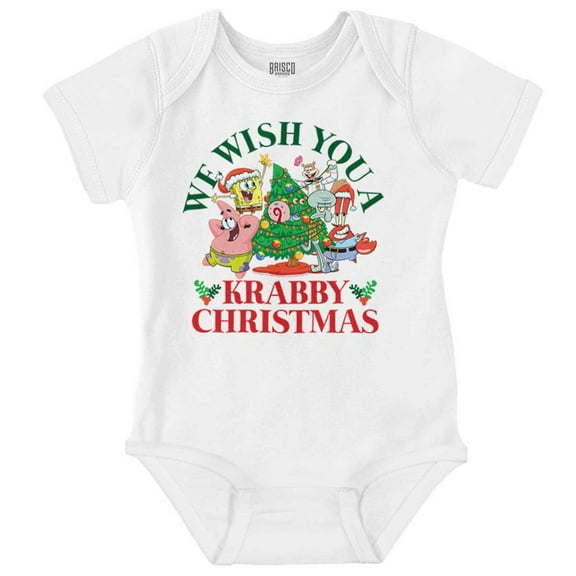 SpongeBob Wishing A Krabby Christmas Baby Romper Boys or Girls