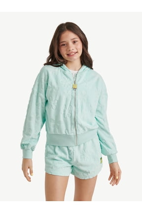 SpongeBob X Justice Girls French Terry Full Zip, Sizes XS - XLP