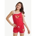 thumbnail image 1 of SpongeBob X Justice Girls One Shoulder Tank, Sizes XS - XLP, 1 of 6