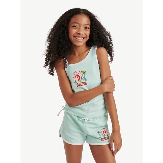 SpongeBob X Justice Girls One Shoulder Tank, Sizes XS - XLP