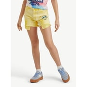 SpongeBob X Justice Girls Sequin Denim Short, Sizes 6-18, Slim & Plus