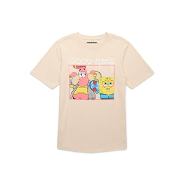 SpongeBoB SquarePants, Boys' & Big Boys', Good Vibes, Short Sleeve, Graphic T-Shirt, Sizes 4-18