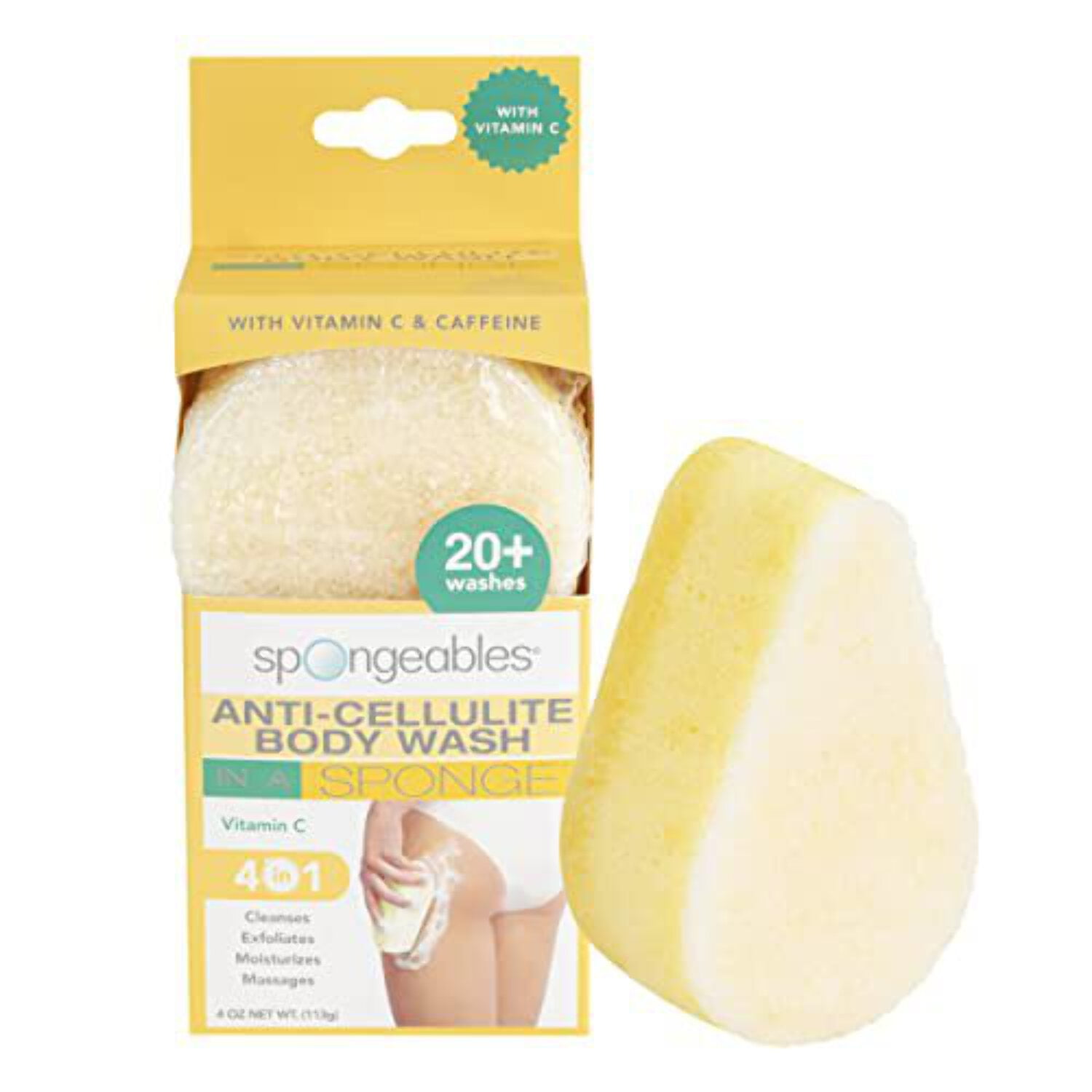 Spongeables AntiCellulite Body Wash in a Sponge With Vitamin C Reduce