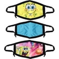 thumbnail image 1 of Spongebob 3-Pack Kids Fashionable, Protective and Reusable Face Mask, 1 of 4