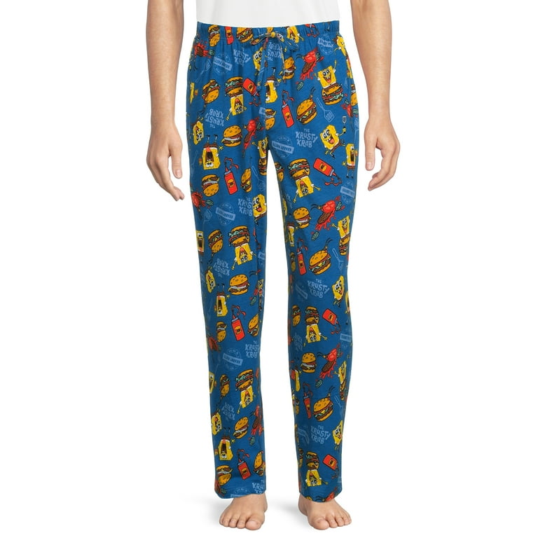 Spongebob Adult Mens Logo Pajamas Sleep Pant Sizes S 2XL Walmart