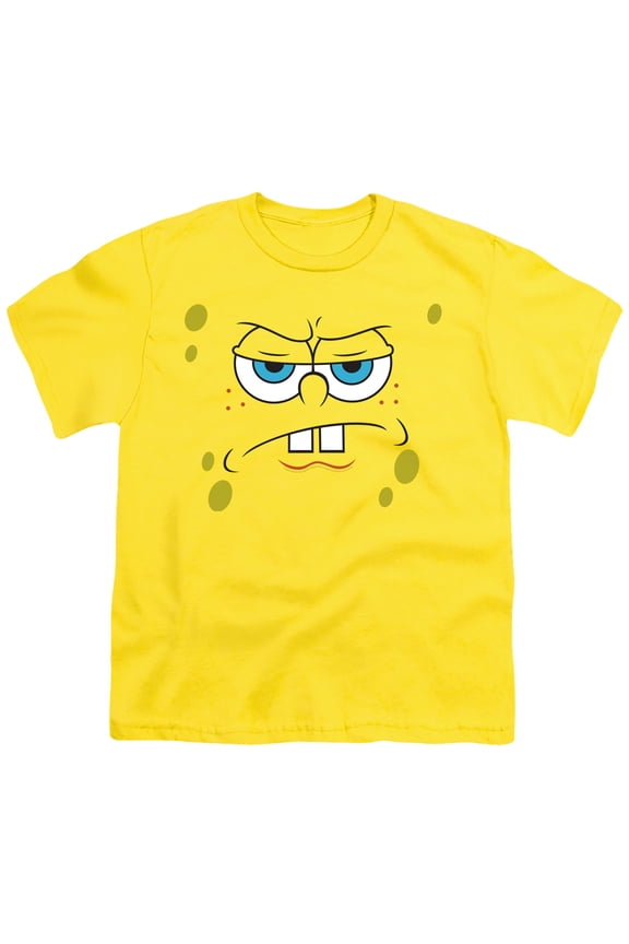 Spongebob Angry Face Unisex Youth T Shirt