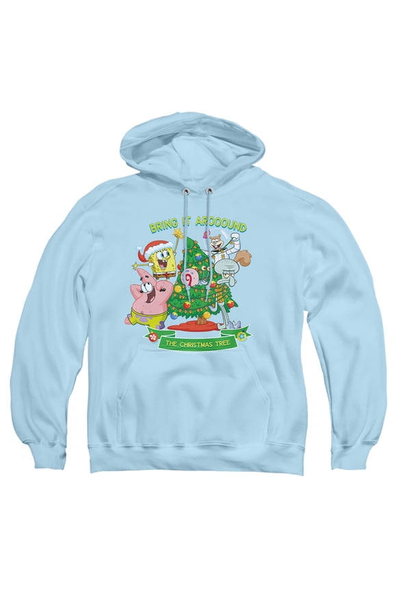 Spongebob Aroooound The Christmas Tree Patrick Unisex Adult Pull-Over Hoodie