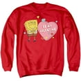 thumbnail image 1 of Spongebob Be My Valentine Unisex Adult Crewneck Sweatshirt, 1 of 5