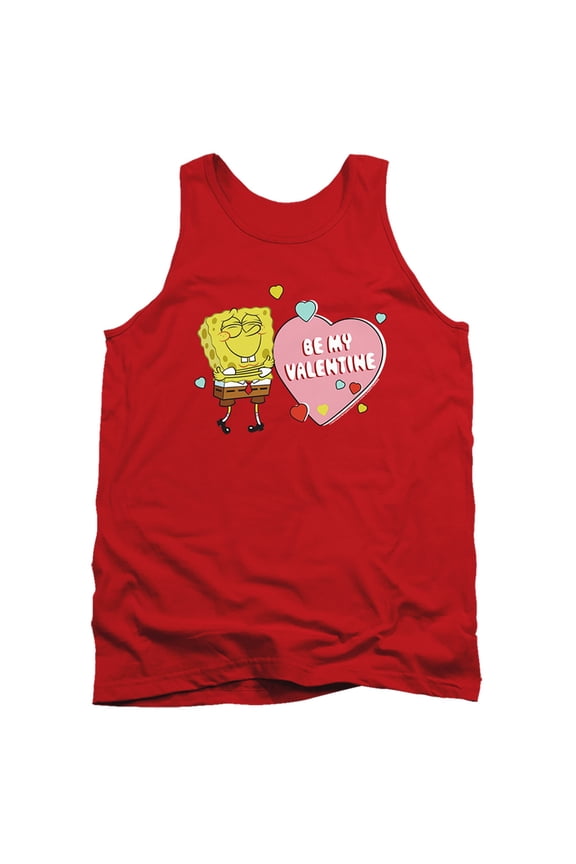 Spongebob Be My Valentine Unisex Adult Tank Top