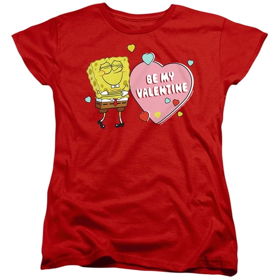 Spongebob Be My Valentine Women's T Shirt