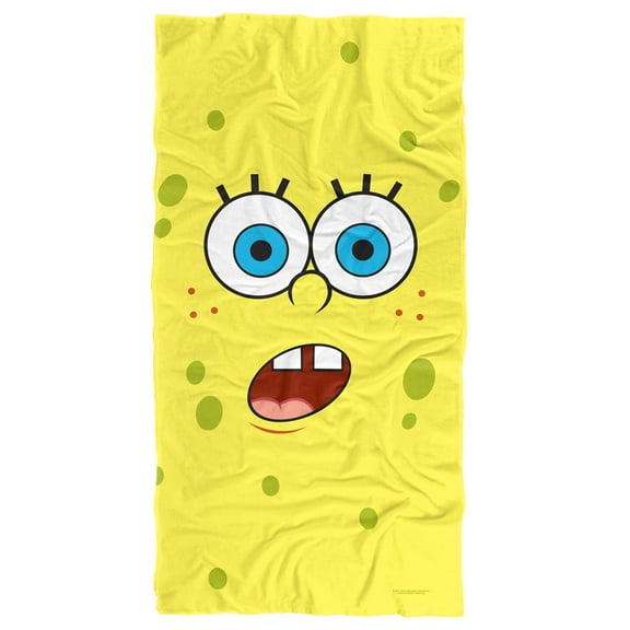 Spongebob Beach Towel 30"x60", Spongebob Surprise Face