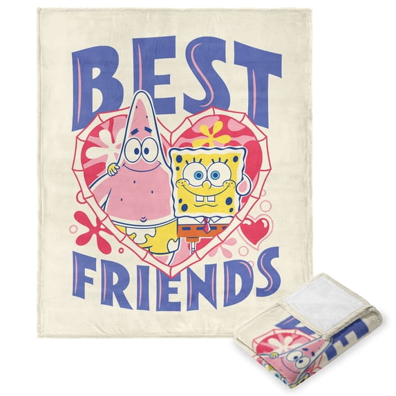 Spongebob Best Friends Kids Silk Touch Throw Blanket, 50 x 60 inches