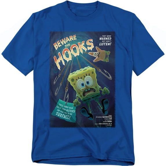 Spongebob T-Shirt Beware The Hooks Unisex Graphic Tee For Men & Women