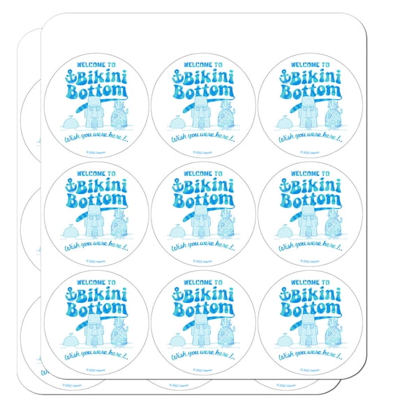 Spongebob Bikini Bottom Welcome Planner Calendar Scrapbooking Crafting Stickers